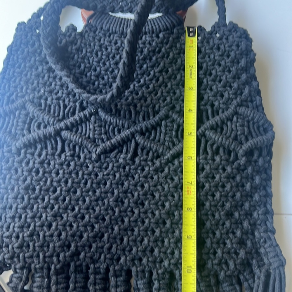 Danielle Nicole Macram Handbag, Crossbody & Woode… - image 3
